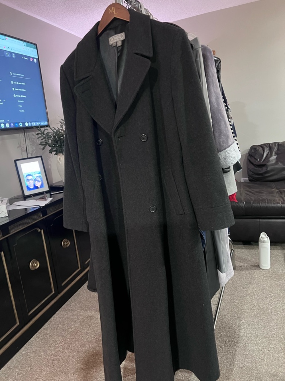 Vintage Novelti Wool Cashmere Heavy Long Coat